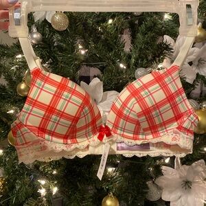 Adore Me Plaid Merry Bra